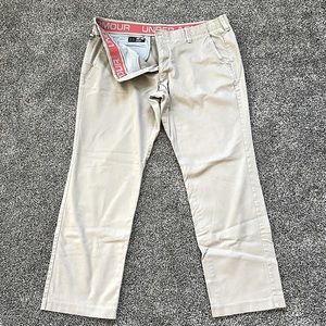 Under Armour Performance Tapered Chino- Khaki- Great Condition- 42x32